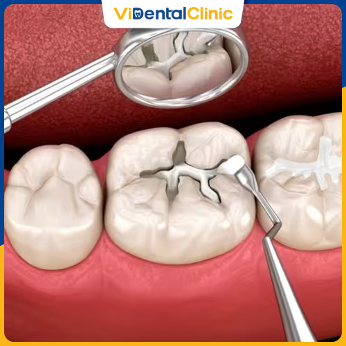Trám răng phù hợp khi chỉ bị sứt mẻ một phần cấu trúc răng